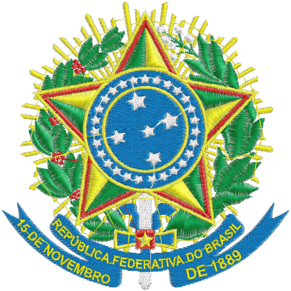 Matriz de Bordado Brasão do Brasil 